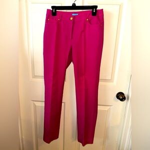 J. McLaughlin women’s pink straight leg trousers 6 office business spring